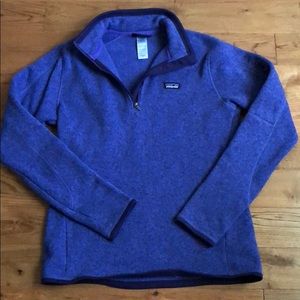 Patagonia purple better sweater quarter zip